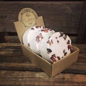 Rose Botanical Bath Bombs | Set of 4